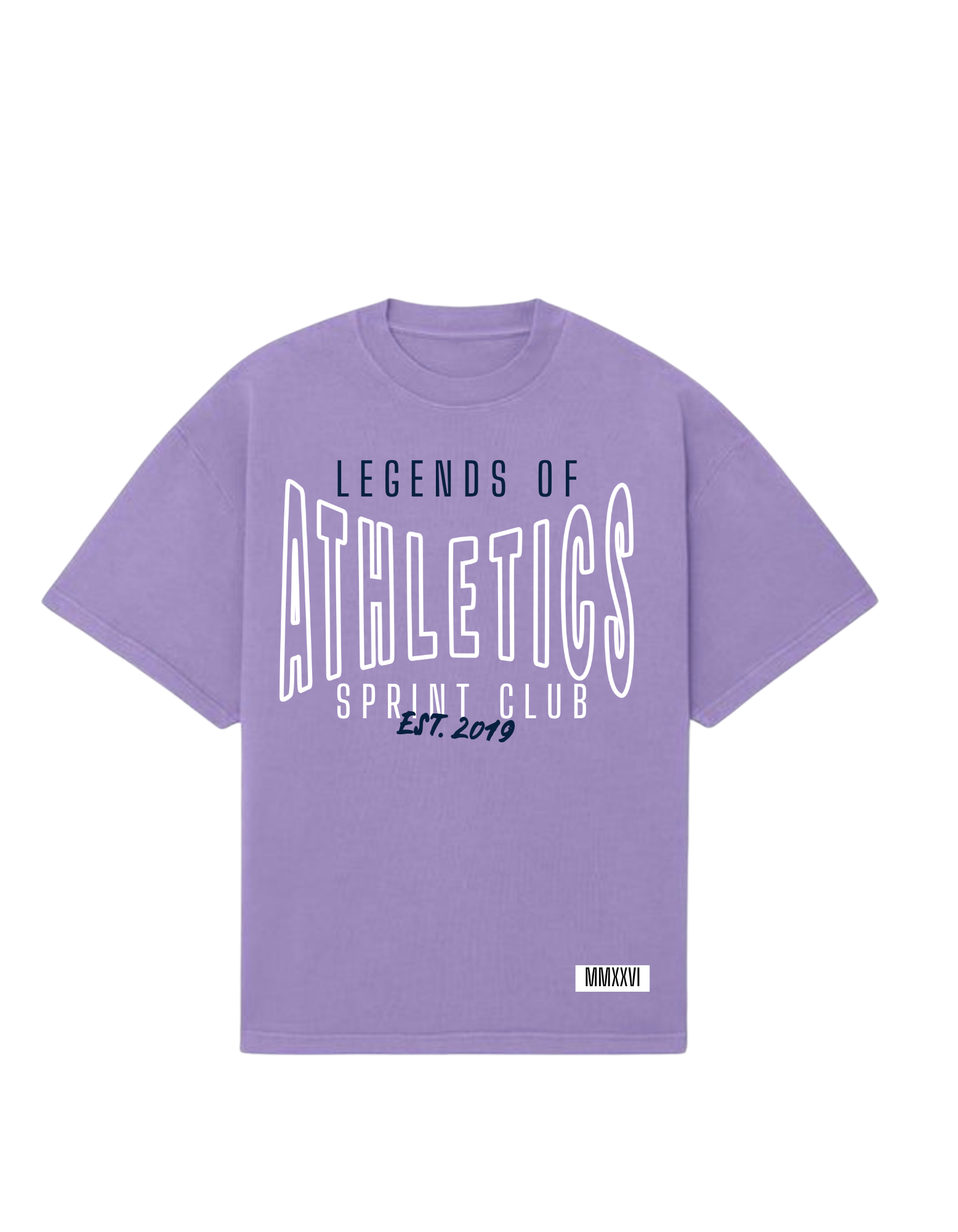 SPRINT CLUB TEE in FADED PURPLE